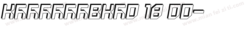 KSCINFIVKF0 18 00字体转换